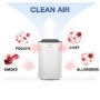 GRADE A1 - ElectriQ 12 litre Low Energy Premium Dehumidifier for up to 3 bed house with Digital Humidistat and UV Plasma Air Purifier