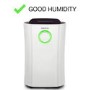 GRADE A1 - ElectriQ 12L Low Energy Premium Dehumidifier for up to 3 bed house with Digital Humidistat and UV Plasma Air Purifier