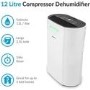 Refurbished electriQ 12 Litre Smart App Alexa Dehumidifier with Digital Humidistat and Air Purifier