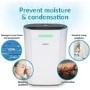 Refurbished electriQ 12 Litre Smart App Alexa Dehumidifier with Digital Humidistat and Air Purifier