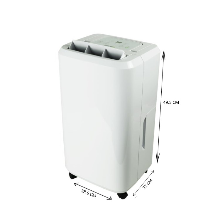 Refurbished electriQ 20 Litre Dehumidifier with Humidistat and Carbon Filter