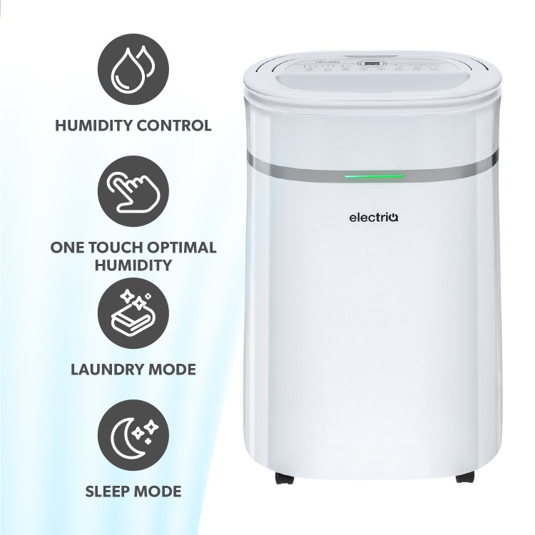 electriQ 20 Litre Dehumidifier with Humidistat and Carbon Filter - A1 Refurbished Deal