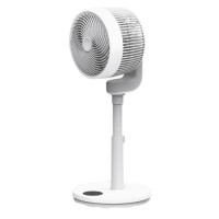 Refurbished electriQ 9 Inch Quiet Low Energy DC Oscillating Pedestal Fan - White