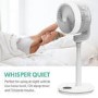 Refurbished electriQ 9 Inch Quiet Low Energy DC Oscillating Pedestal Fan - White