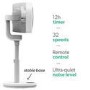 Refurbished electriQ 9 Inch Quiet Low Energy DC Oscillating Pedestal Fan - White