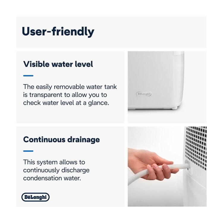 Refurbished DeLonghi Tasciugo AriaDry Multi 16L Dehumidifier with Laundry Mode in Navy