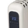 Refurbished electriQ 2400W Smart WiFi Eco Oil-Free Radiator & Panel Heater with Thermostat Timer & Remote - White