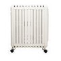 Refurbished electriQ 2400W Smart WiFi Eco Oil-Free Radiator & Panel Heater with Thermostat Timer & Remote - White