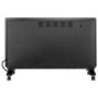 Refurbished - electriQ 2500W Smart Designer Glass Panel Convection Heater - Wall Mountable & Bathroom Safe - Black