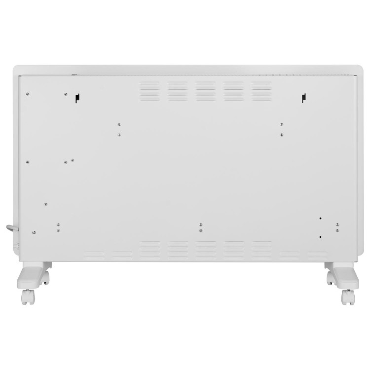 Refurbished electriQ 2500W Smart Designer Glass Panel Convection Heater - Wall Mountable & Bathroom Safe - White