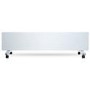 Refurbished - electriQ 750W Smart Designer Slim Glass Panel Heater - Wall Mountable & Bathroom Safe - White