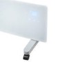 Refurbished - electriQ 750W Smart Designer Slim Glass Panel Heater - Wall Mountable & Bathroom Safe - White