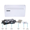 electriQ iQool 12000 BTU Wall Mounted Smart Air Conditioner with Heat Pump - No Outdoor Unit Needed