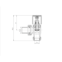 Refurbished Elego Matte Black Modern Manual Angled Radiator Valves pair