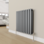 Refurbished - Elego Chrome Modern Manual Angled Radiator Valves (pair)