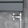 Refurbished - Maesta Chrome Traditional Manual Straight Radiator Valves (pair)