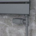 A1/TRV-ST-2AG Refurbished - Elego Anthracite Gray Modern TRV Straight Thermostatic Radiator Valves With Lockshield