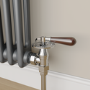 Refurbished Elego Chrome Traditional Manual Angled Radiator Valves With Lockshield