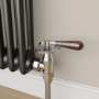 Refurbished Elego Chrome Traditional Manual Angled Radiator Valves With Lockshield