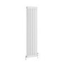 GRADE A1 - Reggio White Vertical Double Column Traditional Radiator 1800x470mm 4399 BTU - Cast Iron Style