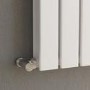 GRADE A1 - Riace White Vertical Flat Designer Radiator 1800x408mm Double Panel 4168 BTU