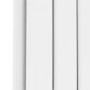 GRADE A1 - Riace White Vertical Flat Designer Radiator 1800x408mm Double Panel 4168 BTU