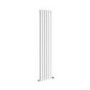 GRADE A1 - Riace White Vertical Flat Designer Radiator 1800x408mm Double Panel 4168 BTU