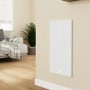 Refurbished 380W Smart Infrared Vertical White Glass Designer Wall Heater 450x900mm with Optional Towel Rail - IP24 Bathroom Safe