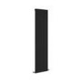 GRADE A1 - Ravello Midnight Black Vertical Square Designer Radiator 1800x450mm Single Panel 3618 BTU