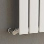 GRADE A1 - Riace White Vertical Flat Designer Radiator 1600x272mm Single Panel 1628 BTU