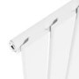 GRADE A1 - Riace White Vertical Flat Designer Radiator 1600x272mm Single Panel 1628 BTU