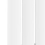 Sorrento White Vertical Oval Designer Radiator 1600x472mm Single Panel 3043 BTU