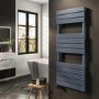 Refurbished electriQ Flat Panel Electric Towel Radiator H1200xW500mm - Grey