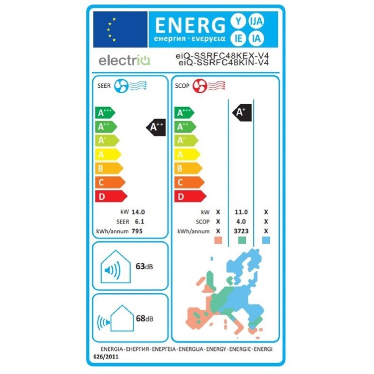Refurbished Super Slim 48000 BTU 14kW Toshiba GMCC Powered 4-Way Cassette Inverter Air Conditioner with Heat Pump