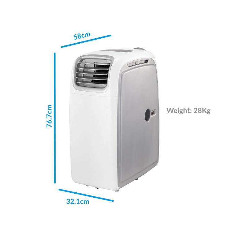 Refurbished Refurbished electriQ AirFlex 14000 BTU 4kW SMART WIFI Portable Air Conditioner