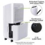 GRADE A2 - electriQ 12L Quiet Low-Energy Dehumidifier and  Air Purifier