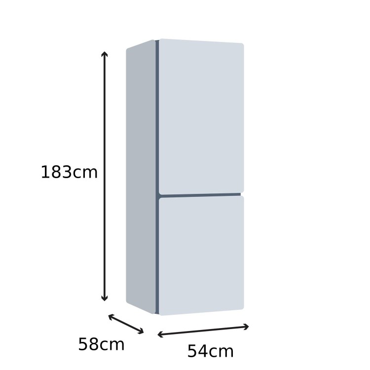 Beko 268 Litre 50/50 Freestanding Fridge Freezer with Water Dispenser - Silver