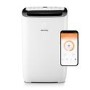 Refurbished electriQ EcoSilent 10500 BTU Smart Portable Air Conditioner with Air Purifier and Heat Pump 