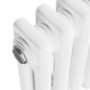 GRADE A2 - Reggio White Horizontal Double Column Traditional Radiator 600x830mm 2832 BTU - Cast Iron Style