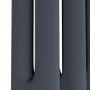GRADE A2 - Reggio Anthracite Horizontal Double Column Traditional Radiator 600x1010mm 3462 BTU - Cast Iron Style