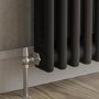 GRADE A2 - Reggio Midnight Black Horizontal Double Column Traditional Radiator 600x1460mm 5035 BTU - Cast Iron Style