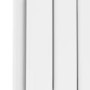 Refurbished Riace White Horizontal Flat Designer Radiator 600x748mm Double Panel 2827 BTU