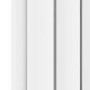 GRADE A2 - Sorrento White Horizontal Oval Designer Radiator 600x1180mm Double Panel 4798 BTU