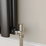 Refurbished - Elego Chrome Modern Manual Angled Radiator Valves (pair)