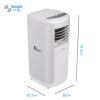 GRADE A2 - electriQ 12000 BTU Portable Air Conditioner for rooms up to 30 sqm