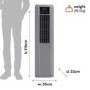Refurbished No Remote electriQ SupremeCool 8000 BTU Quiet Portable Air Conditioner