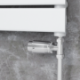 Refurbished - Elego Chrome Modern TRV Straight Thermostatic Radiator Valves With Lockshield