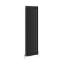 GRADE A2 - Reggio Midnight Black Vertical Double Column Traditional Radiator 1800x560mm 5279 BTU - Cast Iron Style