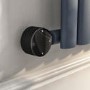 Refurbished Midnight Black Vertical Smart Electric Radiator with Wi-Fi Thermostat - 2.4kW - H1800xW472mm