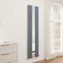 GRADE A2 - Specchio Anthracite Vertical Oval Designer Radiator with Mirror 1800x500mm Single Panel 2680 BTU